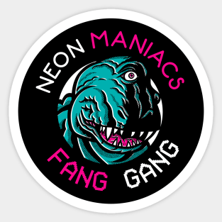 Neon Maniacs Fang Gang Sticker